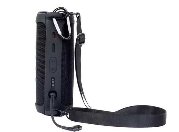 FUNDA CASE PROTECTOR SILICONA PARA JBL FLIP 6 COLOR NEGRO