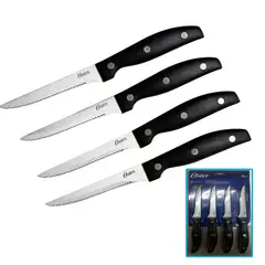 OSTER - Set de Cuchillos Steak Knife 4 Piezas Acero
