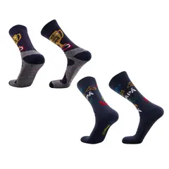 SILVERA NANOTECH - Medias de algodón Día del padre Antibacterial - 2 Pack.-