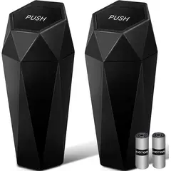 CARJOLLITY - KIT cubo organizador tacho basura prisma para auto camioneta