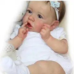 TIOZONEY - Muñeca bebe reborn vinilo de silicona juguetes para 56cm