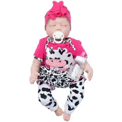 TIOZONEY - Muñeca bebe reborn vinilo de silicona juguetes para 55cm