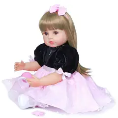 TIOZONEY - Muñeca bebe reborn vinilo de silicona juguetes para 55cm