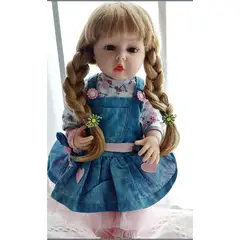 TIOZONEY - Muñeca bebe reborn vinilo de silicona juguetes para 55cm