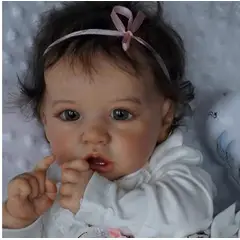 TIOZONEY - Muñeca bebe reborn vinilo de silicona juguetes para 48cm