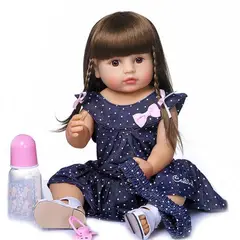 TIOZONEY - Muñeca bebe reborn vinilo de silicona juguetes para 48cm