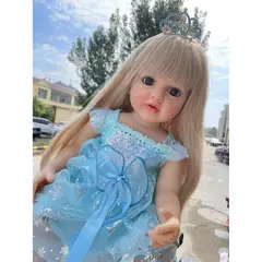TIOZONEY - Muñeca bebe reborn vinilo de silicona juguetes para 55cm