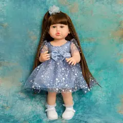 TIOZONEY - Muñeca bebe reborn vinilo de silicona juguetes para 55cm
