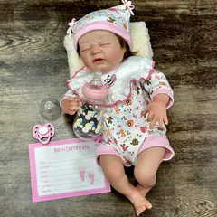 TIOZONEY - Mueca bebe reborn vinilo de silicona juguetes para 45cm