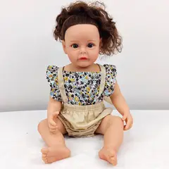 TIOZONEY - Muñeca bebe reborn vinilo de silicona juguetes para 55cm