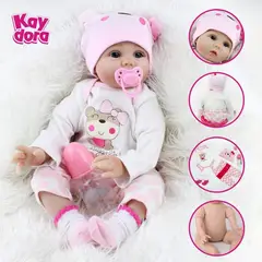 TIOZONEY - Muñeca bebe reborn vinilo de silicona juguetes