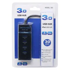 GENERICO - HUB DE PUERTOS USB 3.0 DE 4 SALIDAS