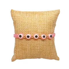 LUCYANA JOYAS Y ACCESORIOS - Pulsera para Mujer de Hilo Rosado con Ojo Turco - Joyas Lucyana