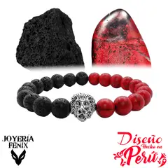 JOYERIA FENIX - Pulsera Dúo Piedra Natural León - Joyería Fénix