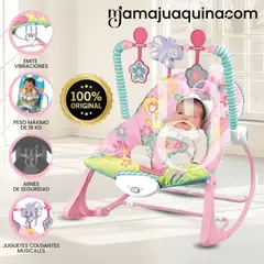 BABY - Silla Mecedora «BABY GAME» Didáctica Monkey Light Pink