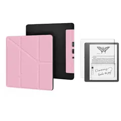 GENERICO - Funda case plegable para Amazon Kindle SCRIBE 10.2 pulg rosa + pantalla