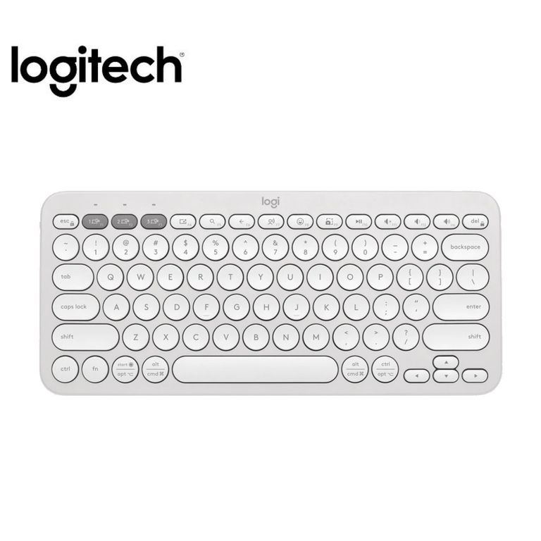 Teclado Pebble 2 K380s Bluetooth/Wireless Blanco
