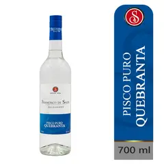 FRANCISCO DE SALES - PISCO PURO QUEBRANTA x 700 ml.