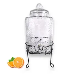 ICHIMATSU - Dispensador para Bebidas de Vidrio 6 Litros + Soporte metálico