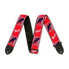 GENERICO - Correa Genérica Para Guitarra color rojo Fender FS-002 RD