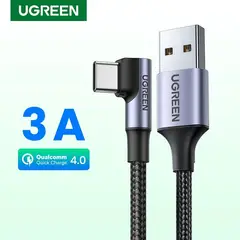 UGREEN - CABLE USB TIPO A - USB TIPO C - 2MT - 90 GRADOS