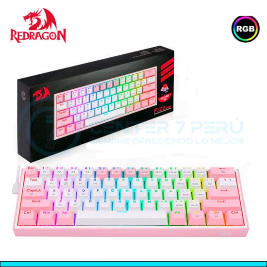 Teclado FIZZ PRO Wireless Spanish K616-RGB-PW WHITEPINK