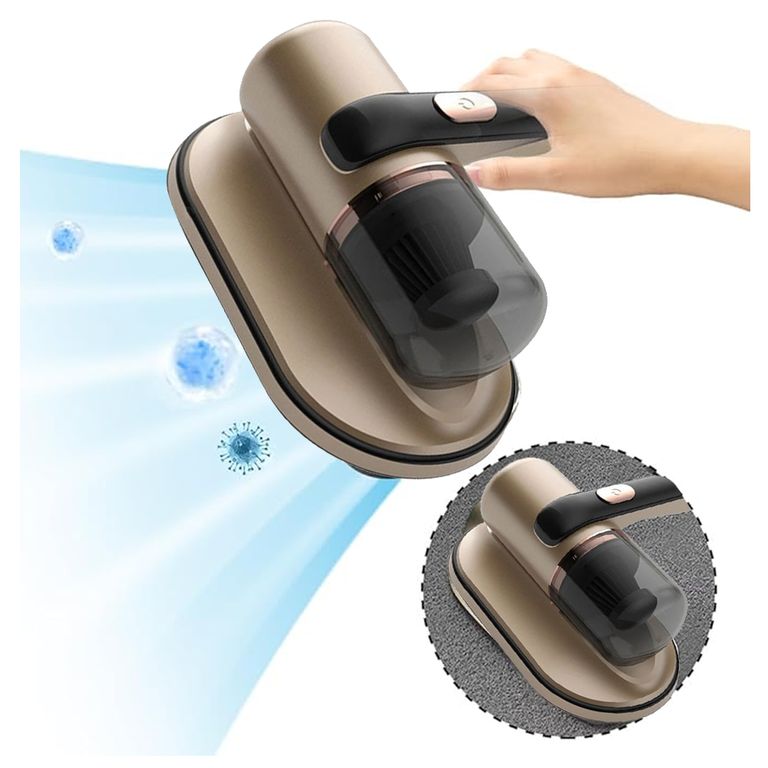 Aspiradora Inalámbrica de Mano Anti-Ácaros Con Luz UV Limpia Colchón