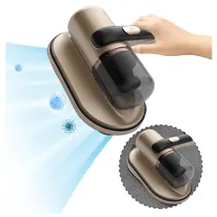 SEISA - Aspiradora inalámbrica de Mano Anti Acaros Con Luz UV Limpia Colchon.