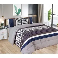 CASATEX - Edredón 2 Plazas + Juego de Sábanas 100% Algodón - 5 Piezas