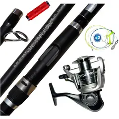 GENERICO - Equipo De Pescar Caña De 3.60 M Con Carrete Okuma 80 Combo