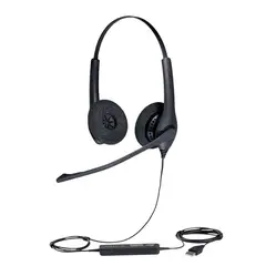 JABRA - Audifono Biz 1500 Duo Usb Black 1559-0159 Color Negro