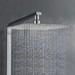 GENERICO - Cabezal Ducha Española de 12" Brillante Acero Inoxidable SUS 304