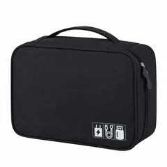 GENERICO - Organizador de Accesorios y Cables Estuche impermeable Negro