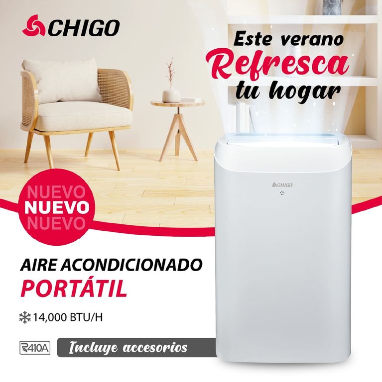 Aire Acondicionado Portátil de 14000 BTUH Convencional Frío Solo