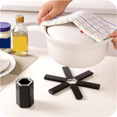 MEGIMPERU - Pack X2 Soporte Base Plegable para Ollas con Aislamiento al Calor
