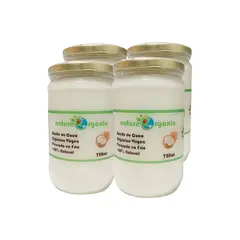 NATURE ORGANIC - Aceite de Coco Virgen Pack 4 Frascos 720 ML