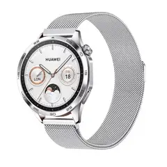 GENERICO - CORREA IMANTADA PARA HUAWEI GT2 E PLATEADO