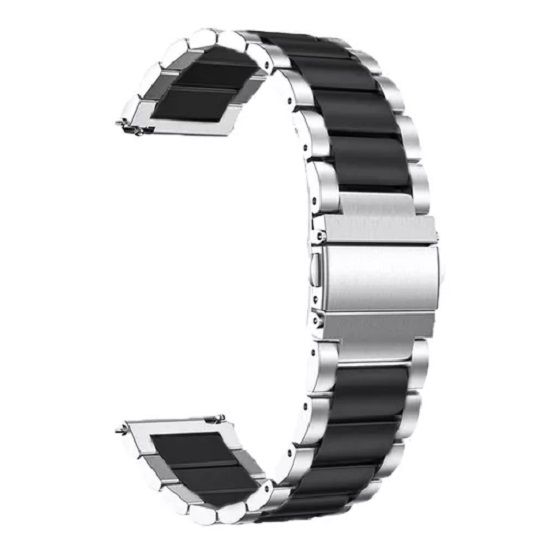 CORREA ESLABONES PARA HUAWEI WATCH GT3 PRO NEGROPLATEADO