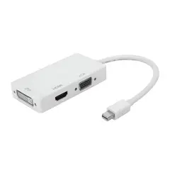 SEISA - Adaptador Mini A Vga Dvi 3 En 1, Conversión De Puerto De Pan