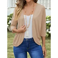 KAST PE - Cardigan para Mujer Elhois Beige - Talla ML