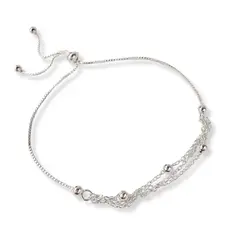 AMBAR JOYERIA - Pulsera Cadenitas Satelite Plata 925