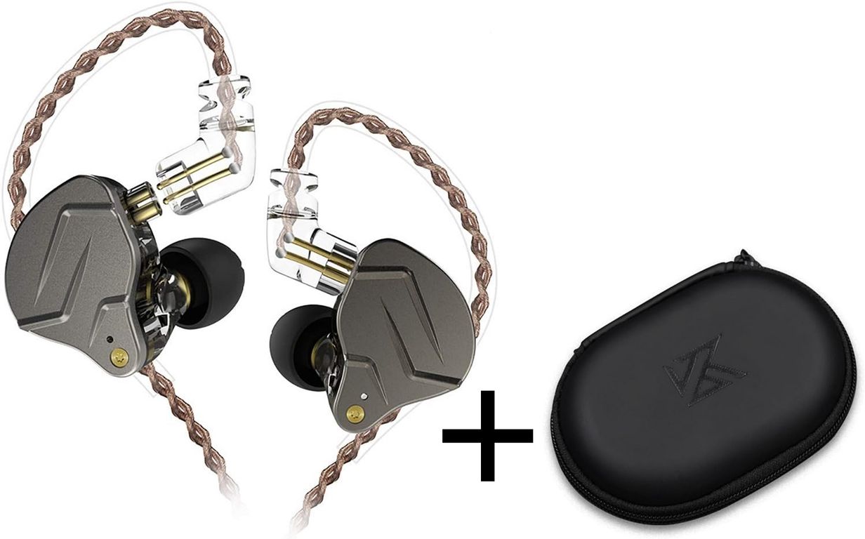 Audifono ZSN PRO con Microfono - Gris Y Estuche de Regalo