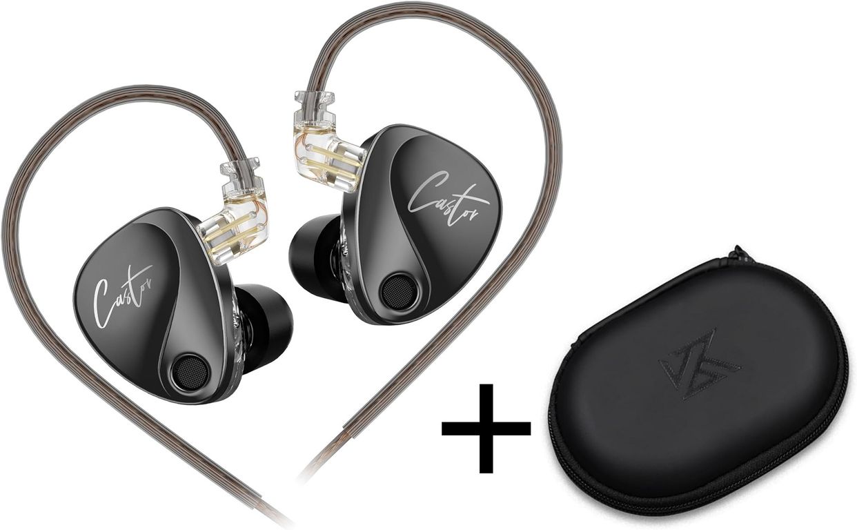 Audifonos Castor Harman Bass Edition IEM con Micrófono y Estuche
