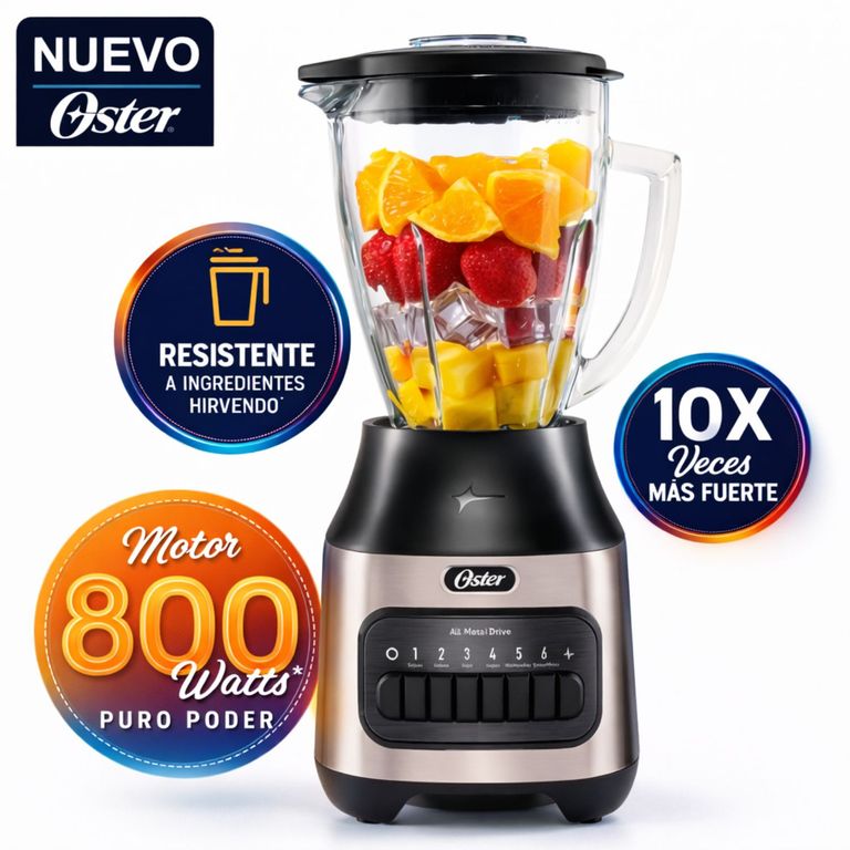 LICUADORA BLSTPEG-NPB 1.5L CON 6 VELOCIDADES