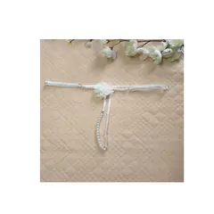 GENERICO - Tanga Blanco Hilo con PERLAS - S hasta XL