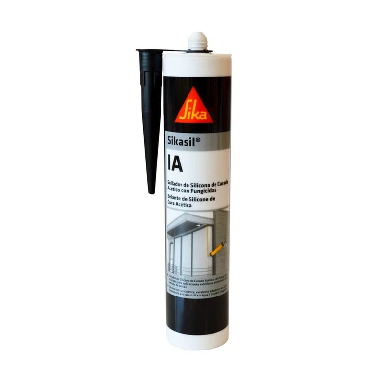 Silicona Acética para Vidrios Sikasil IA Negro 280ml