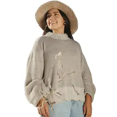 GENERICO - Chompa 100 Baby Alpaca Mujer - Eco Brilla