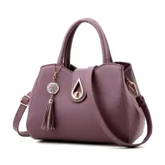 GENERICO - Bolso de cuero PU para mujer bandolera de hombro europea.