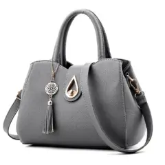 GENERICO - Bolso de cuero PU para mujer bandolera de hombro europea.