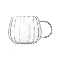 MOLAND - 4 Tazas princesa 350 ml Vidrio Resistente al Calor